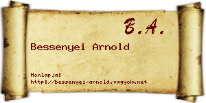 Bessenyei Arnold névjegykártya